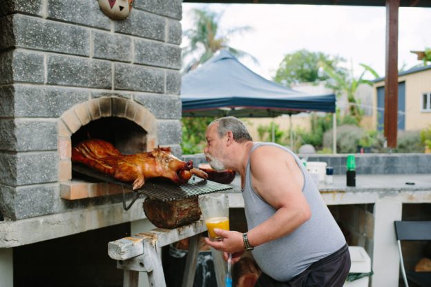 Giving the pig some TLC